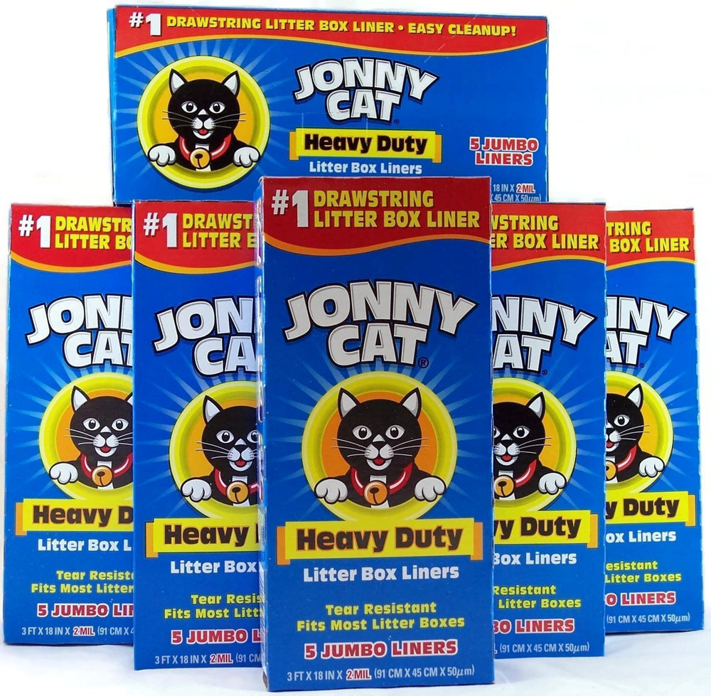 Bolsas para arenero Jonny Cat, 5 unidades, resistentes al desgarro para limpieza fácil