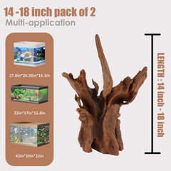 Jorewood driftwood ramas torcidas para terrario, crea refugio natural.