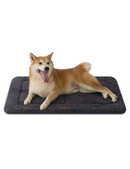 Joydeco cama para perro con forro peluche 350gsm, descanso suave y cálido.