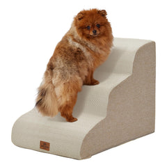Joydeco escaleras para perro: 3 pasos junto a la cama para subir sin esfuerzo.