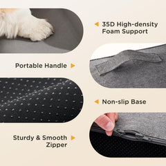 Joydeco escaleras para mascotas, espuma 35D proporciona base estable.