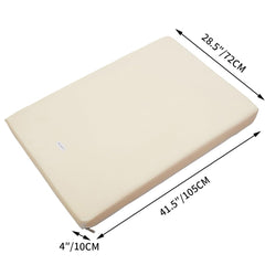 Base de espuma memoria 41.5 x 28.5 x 4 pulgadas, apoyo estable.
