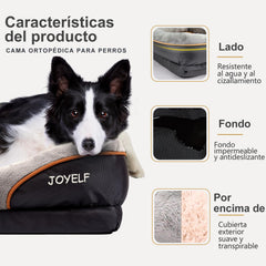JOYELF fondo antideslizante evita movimientos durante el descanso.