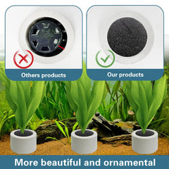 JoyHuaTrade: soporte de plantas con esponja negra, fácil de usar.