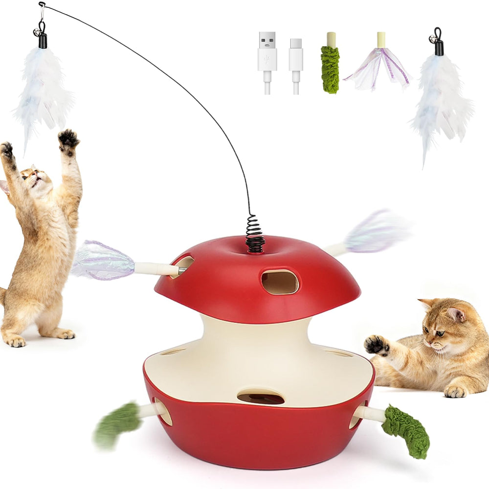 Joytale Juguete interactivo para gatos con 10 huecos que estimula la curiosidad.