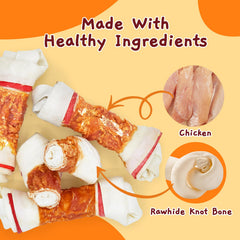 Jungle Calling: hueso crudo wrap pollo alto en proteína para perros grandes