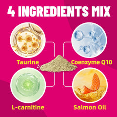 Just Try Taurina con Omega-3 de salmón para piel y pelaje saludables.