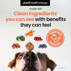 JustFoodForDogs aceite de algas omega-3 mejora piel y articulaciones