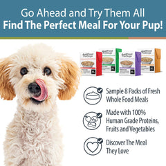 JustFoodForDogs Pantry Fresh porciones de pavo, opción ligera para rotación.