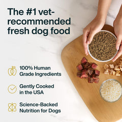 JustFoodForDogs Vet RX ingredientes humanos de alta calidad, nutrición confiable en cada comida