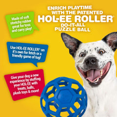 JW Pet Hol-ee Roller: juego interior-exterior con masticación suave para perros.