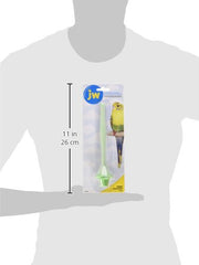 Percha JW Insight con base ancha ofrece apoyo estable para aves pequeñas.