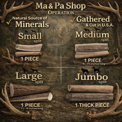 K-9 Antler Co. masticacion-dura, cuerno de alce para masticadores moderados.