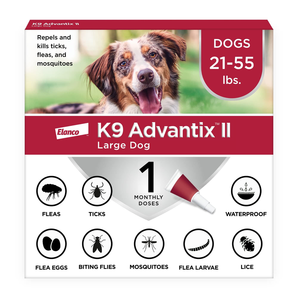 K9 Advantix II para perro grande, aplicación tópica rápida y fácil