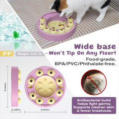 KADTC estimulación mental gatos-rosado: mantiene ocupado durante las comidas