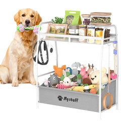 Kaiferty cesta-juguetes-perro-grande: contenedor práctico para mantener juguetes del perro organizados y fáciles de acceder.