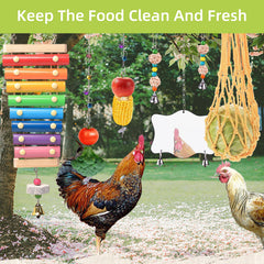 KAKUNM espejo para gallinas, estímulo visual seguro