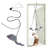 Kalimdor Juguete Interactivo de Plumas para Gatos, diseño colgante para jugar y ejercitarse