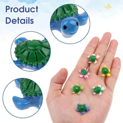 Tortugas Kalione azul claro, perfectas para acuarios pequeños y terrarios decorativos.