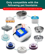 KANCHOU pompe-fontaine-chat-ceramique – remplacement fiable pour fontaine en céramique