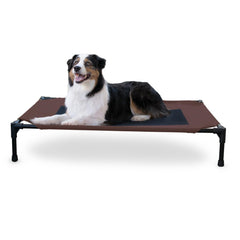 K&H Pet Products vista frontal de la cama elevada para perro, frescura y comodidad