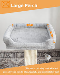 Karolpar cama desmontable para rascar gatos, cama cómoda para relajarse tras la sesión.