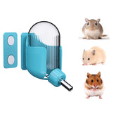 Bebedero Kassiva para hamster con soporte magnético fijado a la jaula.