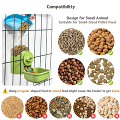 Kassiva estacion-alimentacion-jaula, solución práctica para espacios reducidos.