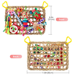 Katumo: ensemble de jouets colorés pour oiseaux, stimulation et amusement.