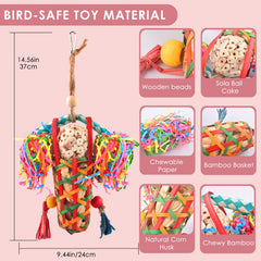 Katumo juguete aves, bola-sola: textura suave para masticar sin esfuerzo.