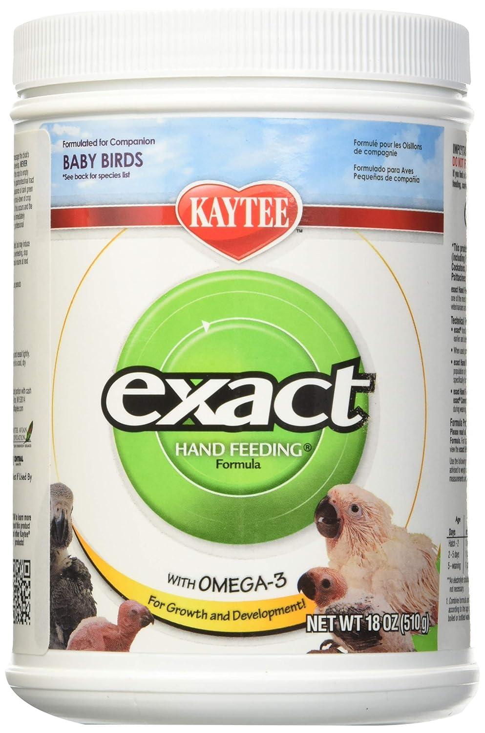 Kaytee biberón de alimentación manual para ave bebé, uso suave y controlado.