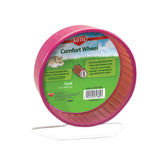 Kaytee Comfort Wheel pequeña con diámetro de 5,5 pulgadas facilita ejercicio diario seguro.
