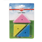 Kaytee Lava Bites: triángulos de piedra volcánica naturales para roedores pequeños, masticación segura