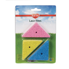 Kaytee Lava Bites: triángulos de piedra volcánica naturales para roedores pequeños, masticación segura