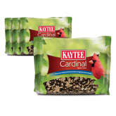 Kaytee Pastel de Semillas Cardinales: empaque práctico para alimentación exterior.