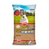 Kaytee Timothy Complete Rabbit Food, empaque visible para almacenamiento práctico.