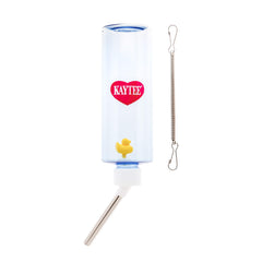 Kaytee tubo antigotas; bebedero con menor goteo y áreas limpias.