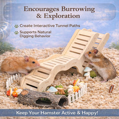 Kcrygogo Hamster Explorer Set: escalera pequeña para trepar y explorar.