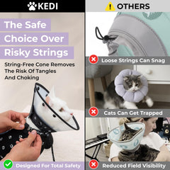 Kedi Cats Solutions chaleco suave para gato, descanso cómodo