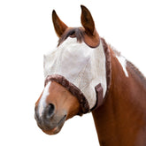 Kensington máscara UV con forro de felpa protegiendo la cara del caballo en día soleado