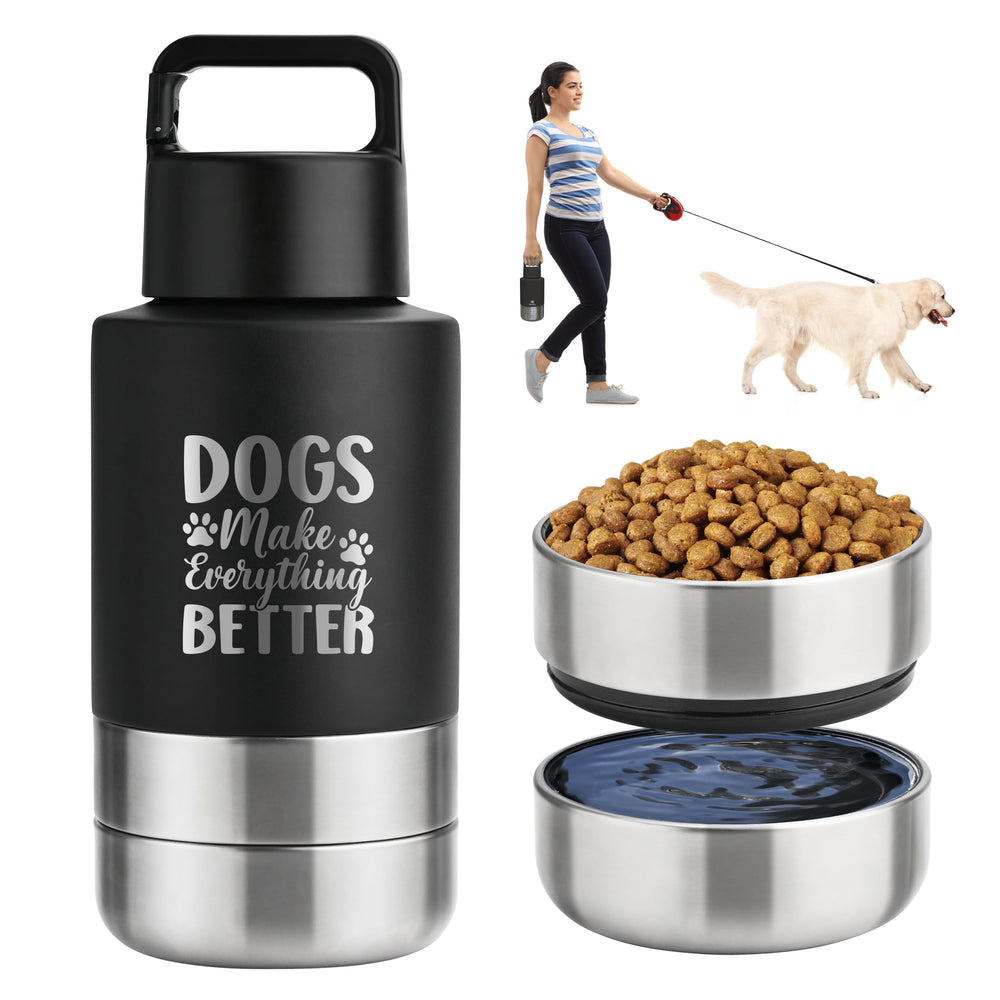 KEWIXY botella para perros 32 onzas mantiene agua fresca durante caminatas