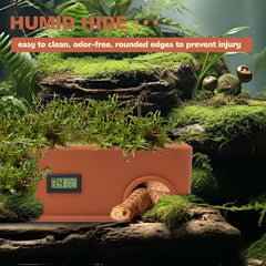 Algodón absorbente en el canal de humedad de Reptil Hide.