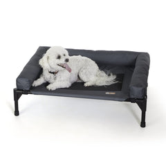 Cama para perros K&H Cot con bolster exterior, cómodo y duradero.