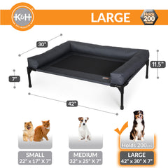 K&H Pet Products funda removible y lavable para cama de perro.