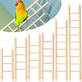 Kigeli escalera de madera para aves, robusta para trepar diariamente.