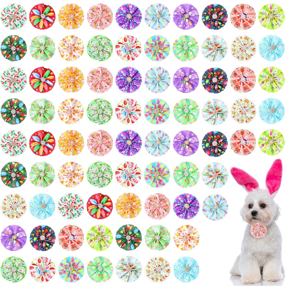 Lazo Kigeli de Pascua con huevos coloridos para collar de perro, ideal para fotos