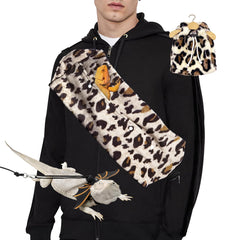 Portador leopard print de Kiiocwev para dragón barbudo, cómodo durante traslados y visitas