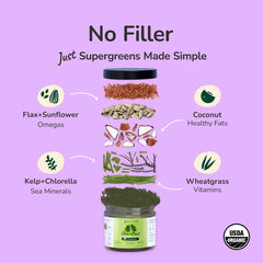 kin+kind suplemento ingredientes-organicos, piel saludable desde adentro para perros y gatos.