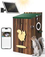 KinetCam caja-ardilla: cámara 2K para observar ardillas con detalle.