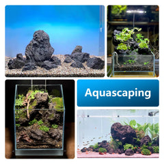 KINGRUI roca de lava decorativa para tanque, crea cuevas y cursos naturales.